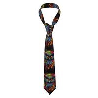 fanruoxian Rosette Owl Men'S Tie, Easy To Care For, 3.1 Inches, Suitable For Weddings, Parties 