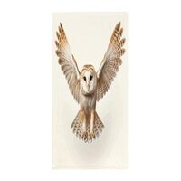 FodPand A Barn Owl Towel Extra Large Bath Towels Lightweight Quick Dry Beach Towels Soft and Absorbe