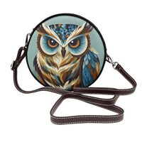 DaihAnle Owl On Branch Shoulder Bag With Removable Adjustable Straps And Zipper Closure For Women