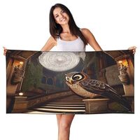 HCVXBSA Customized Bath Towels - Unique Design, Soft and Quick-Dry Microfiber Towel Set for Home, Tr