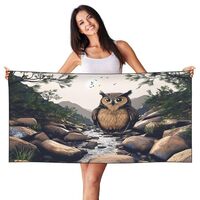 HCVXBSA Customized Bath Towels - Unique Design, Soft and Quick-Dry Microfiber Towel Set for Home, Tr