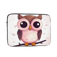 Cute owl Laptop Case 17 inch, Shockproof Protective Laptop Sleeve Travel Computer Bag Water Resistan