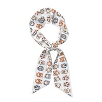 LPLSNWS Different Owls Printed women's silk scarf, stylish headband, can be used as a neck scar