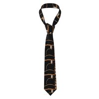 BLWSLC Owl on a branch Printed men's ties, business ties, suitable for work, banquets, and wedd