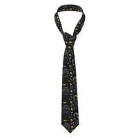 HJFCZH Black Owl Printing New men's tie with silk print, durable for both daily and business us