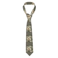 Men's Skinny Necktie WHJSSF owl sitting tree fence Prints Easy Care Polyester Tie for Suits, We