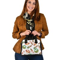 Owl Bohemian Handbag Shoulder Leather Double-Sided Print for Her