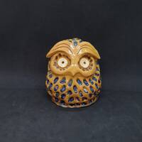 Scandinavian pottery figurine - Owl | Made in 1972 | Scandinavian ceramic | Collectible figurine |