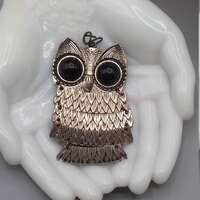Vintage owl tiered pendant