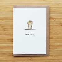 Cute Owl Card - Love & Valentines - Recycled Card