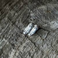 Barn Owl Stud Earrings in Sterling Silver