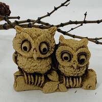 Vintage Owl Figurine, Owl Decor