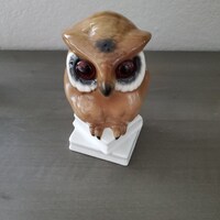 Vintage Porcelain Wise Owl Sitting on 2 Books Made in West Germany