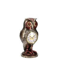 Steampunk Owl with Clock.Steampunk Figurine