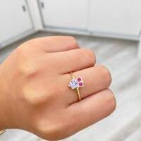 14K Owl Ring