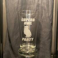 WWDITS Inspired "Superb Owl Party" Etched Glassware