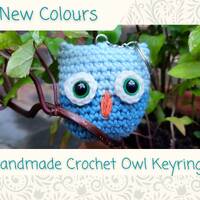 Crochet Owl Keyring/Keychain, Handmade Amigurumi Gift for Kids or Adults, Gift, Thank you, Birthday