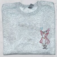 Prince Owl Embroidered Sweatshirt, Fairytale Sweatshirt, Princess Sweatshirt, Embroidered Sweatshirt