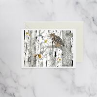 Great Horned Owl Greeting Card, Blank Card, Note Card, Envelope Included, Owl Card On Paper 5x7 inch