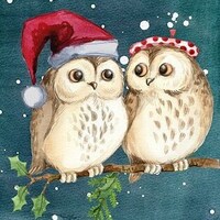 Christmas Owls Counted Cross Stitch Pattern - PDF Download