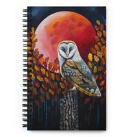 Owl Spiral notebook