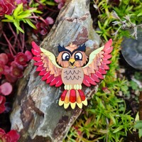Ollie the Owl Brooch | Colourful Critters