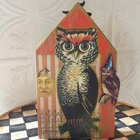 Owl Halloween Art House
