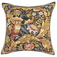 William Morris Eagle Owl Bird Tapestry Pillow Case NOT PRINTED Sham Cover Cushion Flowers Classic Ar