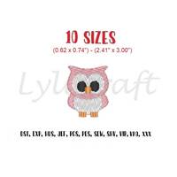 Baby Owl Embroidery Design, Mini Owl Embroidery Design, Mini Machine Embroidery Designs, Owl Embroid