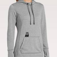 Little Owl Hoodie For Women, Gifts For Owl Lovers, Cute Pocket Owl Hooded Sweatshirt, Owl Shirts for