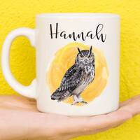 Owl Mug, Mug For Owl Lovers, Personalised Animal Mug, Mothers Day Gifts For Women & Girls, Owl G