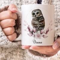 Owl Mug - Personalized Owl Gift - Owl Gifts for Owl Lovers - Owl Coffee Mug - Owl Christmas Gift - O