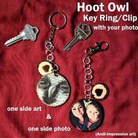 Hoot Owl/Keepsake Keychain handmade to your own personalization. Not only for yourself but also a th