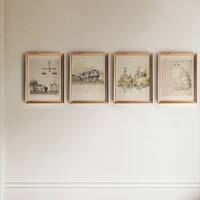 Wizard Nursery Art Prints: Castle, Owl, Train, Potions (Digital Download)