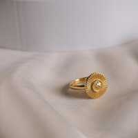 Gold Feather Owl Ring: 925 Sterling Silver Adjustable Stacking Ring