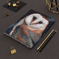 Barn Owl Hardcover Journal Matte