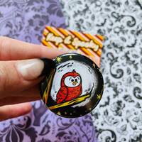 Little Owl Pin or Magnet for Halloween Lovers | Halloween Button | Halloween Magnet | Button Pack