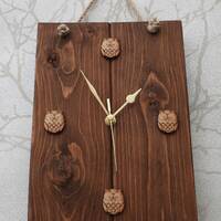 Reclaimed Pallet Wood Owls, Tawny Owl Clock with Optional Gift Tag/s