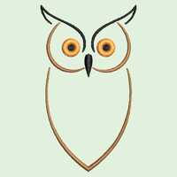 Owl Embroidery Design, 6 Sizes, Instant Download