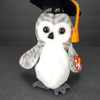 Ty Original Beanie Baby Wiser Owl Plush 6.5" Stuffed Animal Class of 1999 Tags