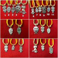Owl Charm Necklaces | Halloween Jewelry Necklaces | Fall/Autumn | Tibetan Silver Charms