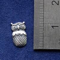 925 Sterling Silver Small Owl Component