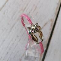 7 Colours, Big Eye Owl With Crystal Bracelet