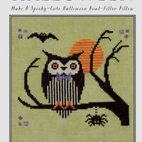 Hoot-Owl Halloween *Counted Cross Stitch Pattern*   By: Karina Hittle - Artful Offerings