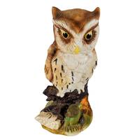 Vintage Royal Crown Ceramic Owl Figurine Signed J. Byron