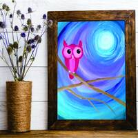 Owl in the Moonlight Print