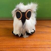 Vintage Poland Fur Owl