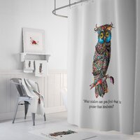Kindness is Wise Owl Shower Curtain, Optional Accesories or Set
