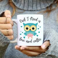 Ceramic Owl Mug - Owl Mug - Owl Cup - Owl Coffee Mug - Owl Coffee Cup - Gift For Her