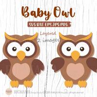 Baby Owl SVG,Woodland Animals Svg,Nursery,Forest,Owl Svg File,Vinyl,Owl Svg For Cricut,Layered,DXF,C